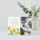 Wij zijn getrouwd huwelijksfeest save the date (Staand voorkant)