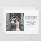 Wij Zijn Getrouwd | Rustieke Script Foto Elopement Aankondiging (Achterkant)