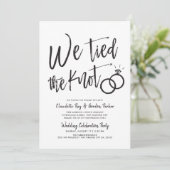 Wij Zijn Getrouwd | Trouwfeest Na Het Jawoord Kaart (Staand voorkant)