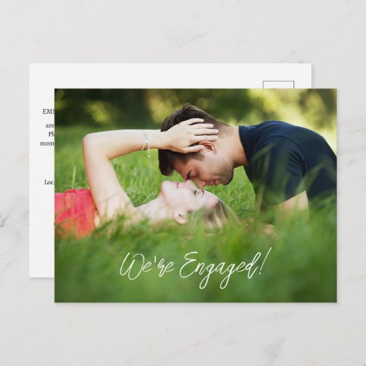 Wij zijn getrouwd uitnodiging briefkaart (Voorkant / Achterkant)