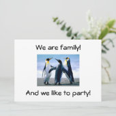 WIJ ZIJN GEZINSGEZIN RENUION INVITE KAART (Staand voorkant)