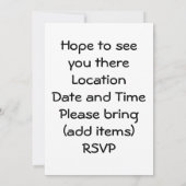 WIJ ZIJN GEZINSGEZIN RENUION INVITE KAART (Achterkant)