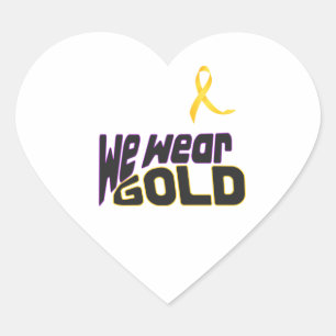 wij zijn GOUD Hart Sticker