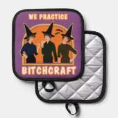 Wij zijn heksen. pannenlap (Voorkant / Achterkant)