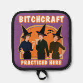 Wij zijn heksen. pannenlap (Voorkant)