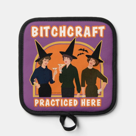 Wij zijn heksen. pannenlap (Voorkant)