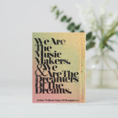 Wij zijn het briefkaart van muziekmakers (Staand voorkant)
