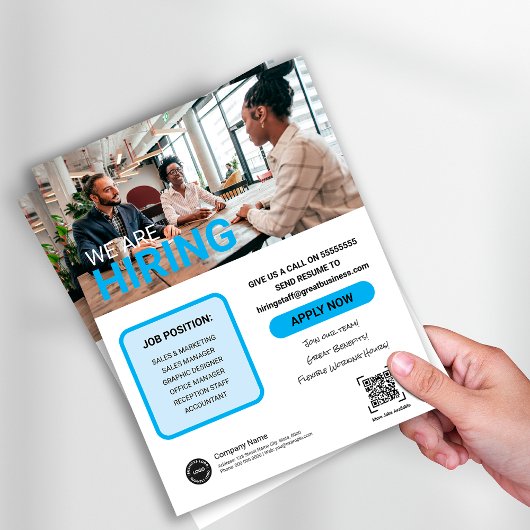 Wij zijn het inhuren toetreden tot ons team Custom Flyer