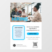 Wij zijn het inhuren toetreden tot ons team Custom Raamsticker (Vel)