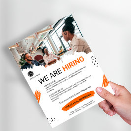 Wij zijn het inhuren van personeel aangepaste BUSI Flyer