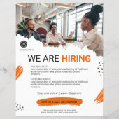 Wij zijn het inhuren van personeel aangepaste BUSI Flyer (Voorkant)