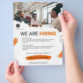 Wij zijn het inhuren van personeel aangepaste BUSI Flyer (Hand)