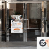 Wij zijn het inhuren van personeel aangepaste BUSI Raamsticker (Kantoordeur)