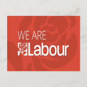 Wij zijn het Logo van het Roos van de Arbeid Briefkaart