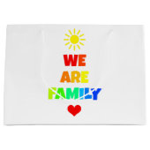 Wij zijn het ontwerp van de Regenboogzonneschijn v Groot Cadeauzakje (Voorkant)