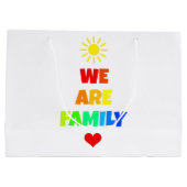 Wij zijn het ontwerp van de Regenboogzonneschijn v Groot Cadeauzakje (Achterkant)