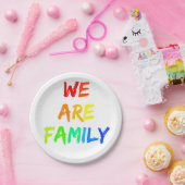 Wij zijn het ontwerp van de Regenboogzonneschijn v Papieren Bordje (Feest)