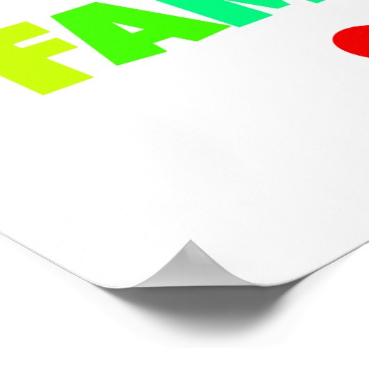 Wij zijn het ontwerp van de Regenboogzonneschijn v Poster (Hoek)