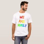 Wij zijn het ontwerp van de Regenboogzonneschijn v T-shirt (Voorkant volledig)