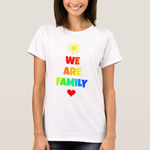 Wij zijn het ontwerp van de Regenboogzonneschijn v T-shirt
