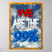 Wij zijn het protestbord van 99 procent. poster (Voorkant)
