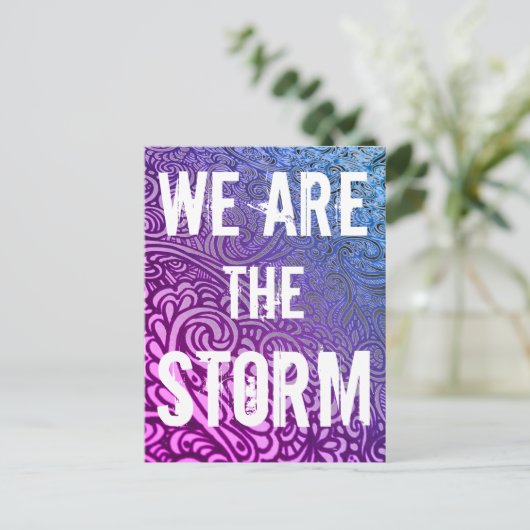 Wij zijn het STORM Dank U Briefkaart (Staand voorkant)