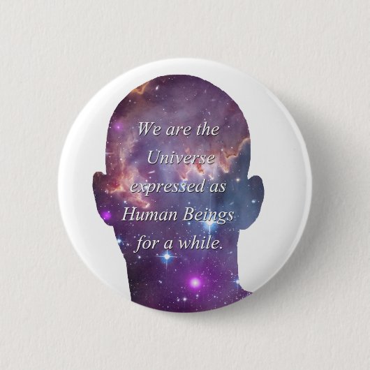 Wij zijn het universum ronde button 5,7 cm (Voorkant)