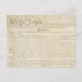Wij zijn het volk VS Grondwet Artikel 1 Briefkaart