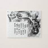 Wij zijn hier gek allen - de kat van Cheshire Legpuzzel (Horizontaal)