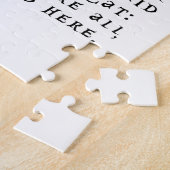 Wij zijn hier gek allen - de kat van Cheshire Legpuzzel (Zijkant)