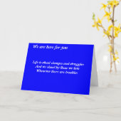 Wij zijn hier voor u kaart (Gele Bloem)