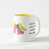 WIJ ZIJN IEDEREEN VAN ONS ANGELS - mok - Gepersona (Voorkant rechts)