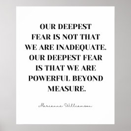 Wij zijn krachtig voorbij maatregel Inspirerend ci Poster