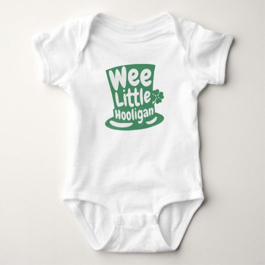 Wij zijn Little Hooligan St. Patrick's Day Irish Romper (Voorkant)