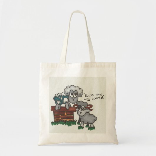 Wij zijn mijn wereld tote bag (Voorkant)