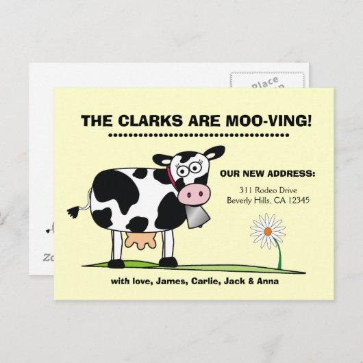  Wij zijn Moo-bewegend Briefkaart (Voorkant / Achterkant)