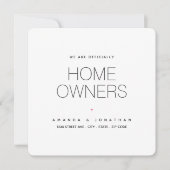 Wij zijn officieel huiseigenaren moderne aankondig aankondiging (Voorkant)