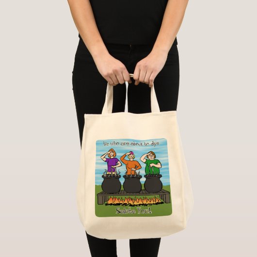 Wij zijn op het punt om u te groeten tote bag (Voorkant (product))