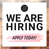 Wij zijn op zoek naar nieuwe collega's. Sollicitee Raamsticker (Vel 2)