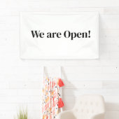 Wij zijn open Small Business Restaurant Hotel Spa Spandoek (Insitu)