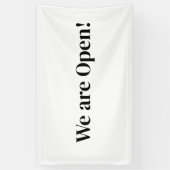 Wij zijn open Small Business Restaurant Hotel Spa Spandoek (Verticaal)