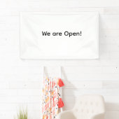Wij zijn open Small Business Restaurant Hotel Spa Spandoek (Insitu)