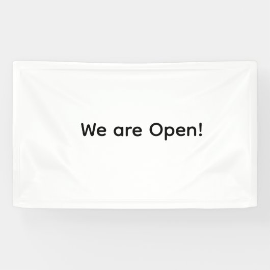 Wij zijn open Small Business Restaurant Hotel Spa Spandoek (Horizontaal)