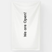Wij zijn open Small Business Restaurant Hotel Spa Spandoek (Verticaal)