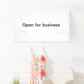 Wij zijn open Small Business Restaurant Hotel Spa Spandoek (Insitu)