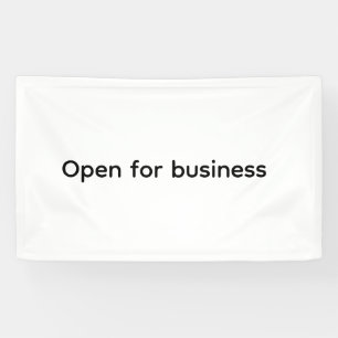 Wij zijn open Small Business Restaurant Hotel Spa Spandoek