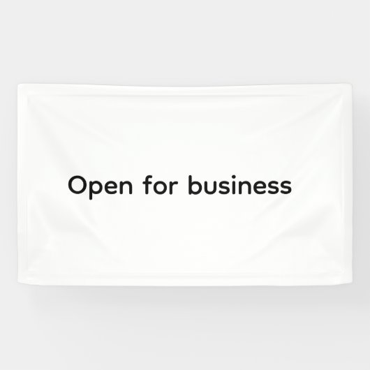 Wij zijn open Small Business Restaurant Hotel Spa Spandoek (Horizontaal)