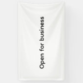 Wij zijn open Small Business Restaurant Hotel Spa Spandoek (Verticaal)