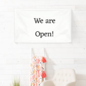 Wij zijn open Small Business Restaurant Hotel Spa Spandoek (Insitu)
