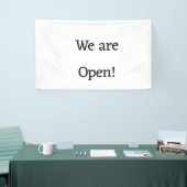 Wij zijn open Small Business Restaurant Hotel Spa Spandoek (Beurs)